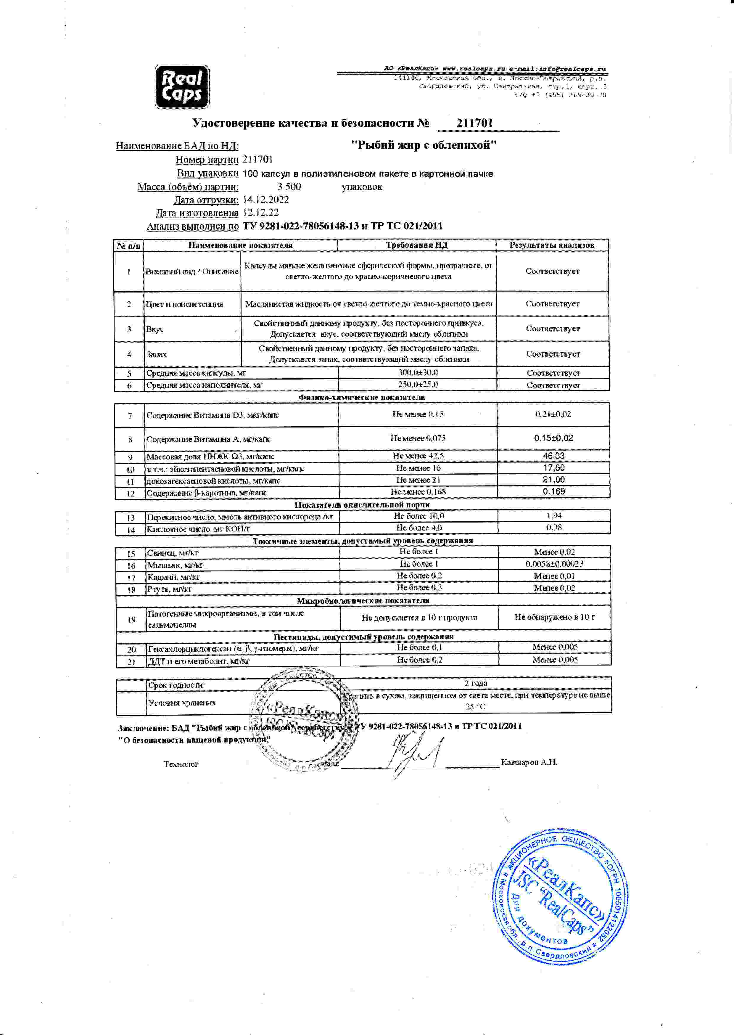 Паспорт №122022